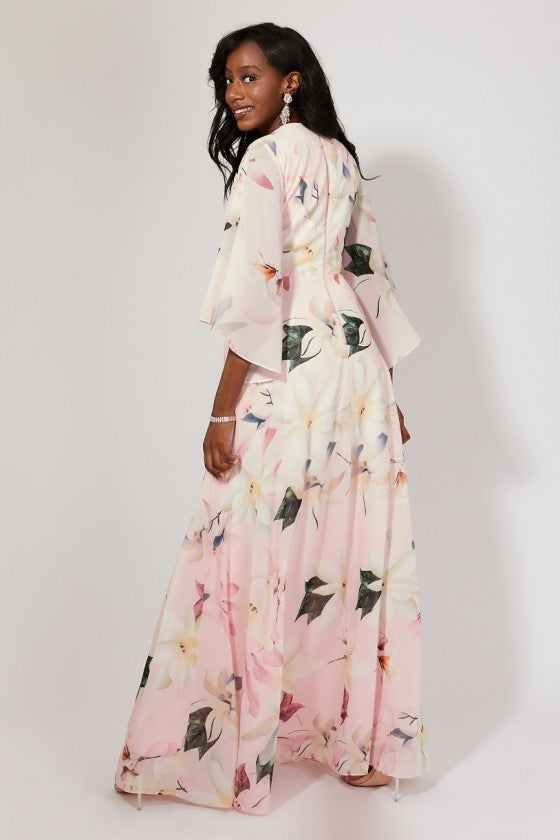 Flower print dress R1423