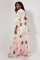 Flower print dress R1423