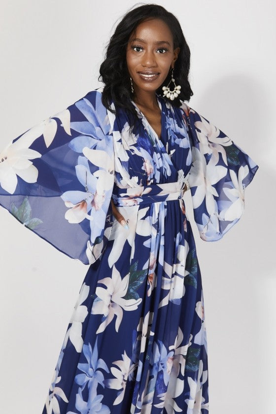 Flower print dress R1423