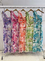 Vestido largo estampado 22393-1
