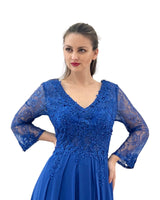 Vestido largo talla grande 1584