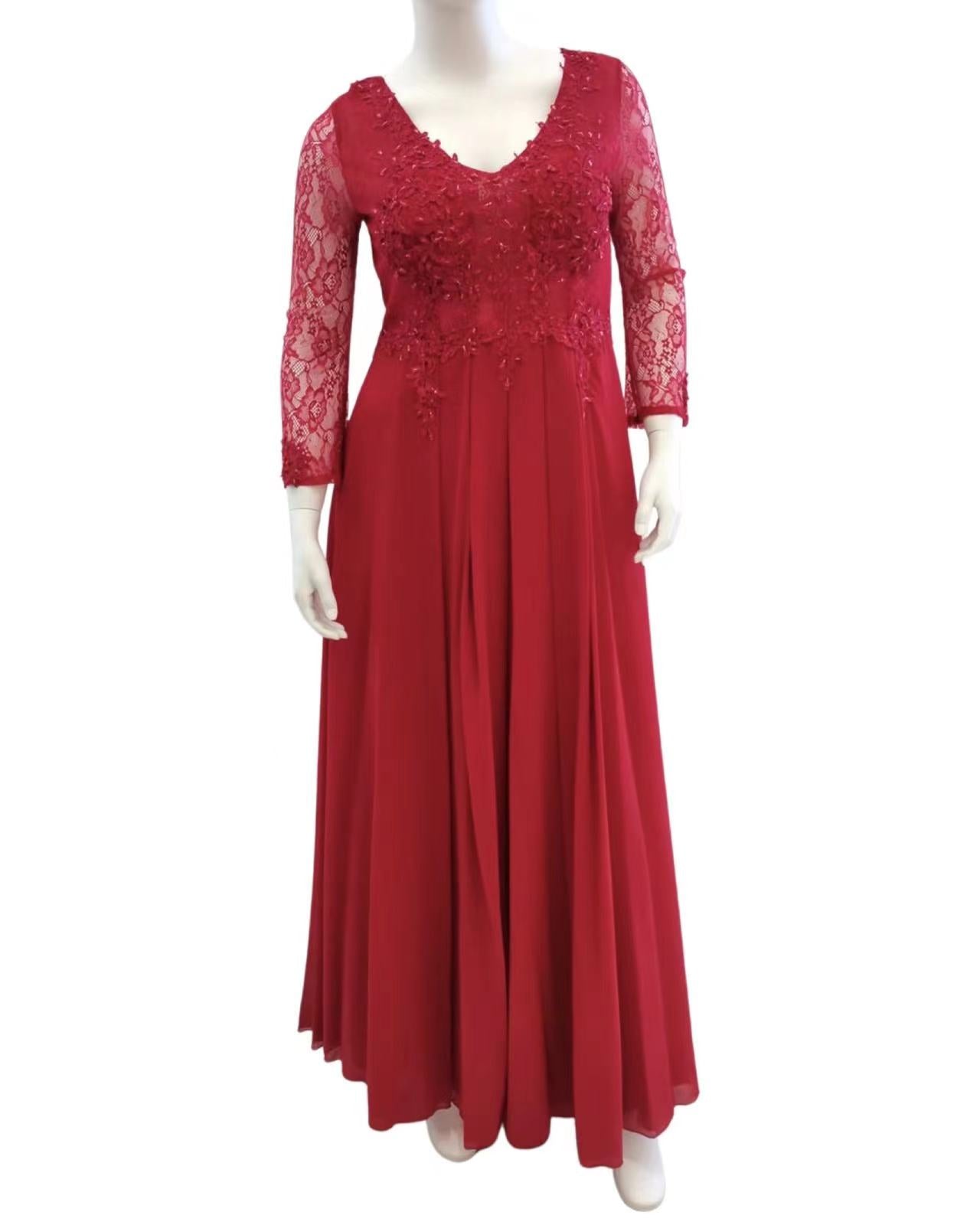 Vestido largo talla grande 1584
