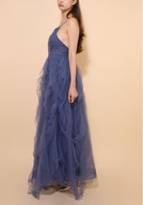 Vestido largo tul R1870