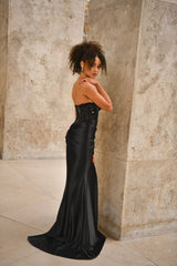 Vestido sirena con pedreria 202508