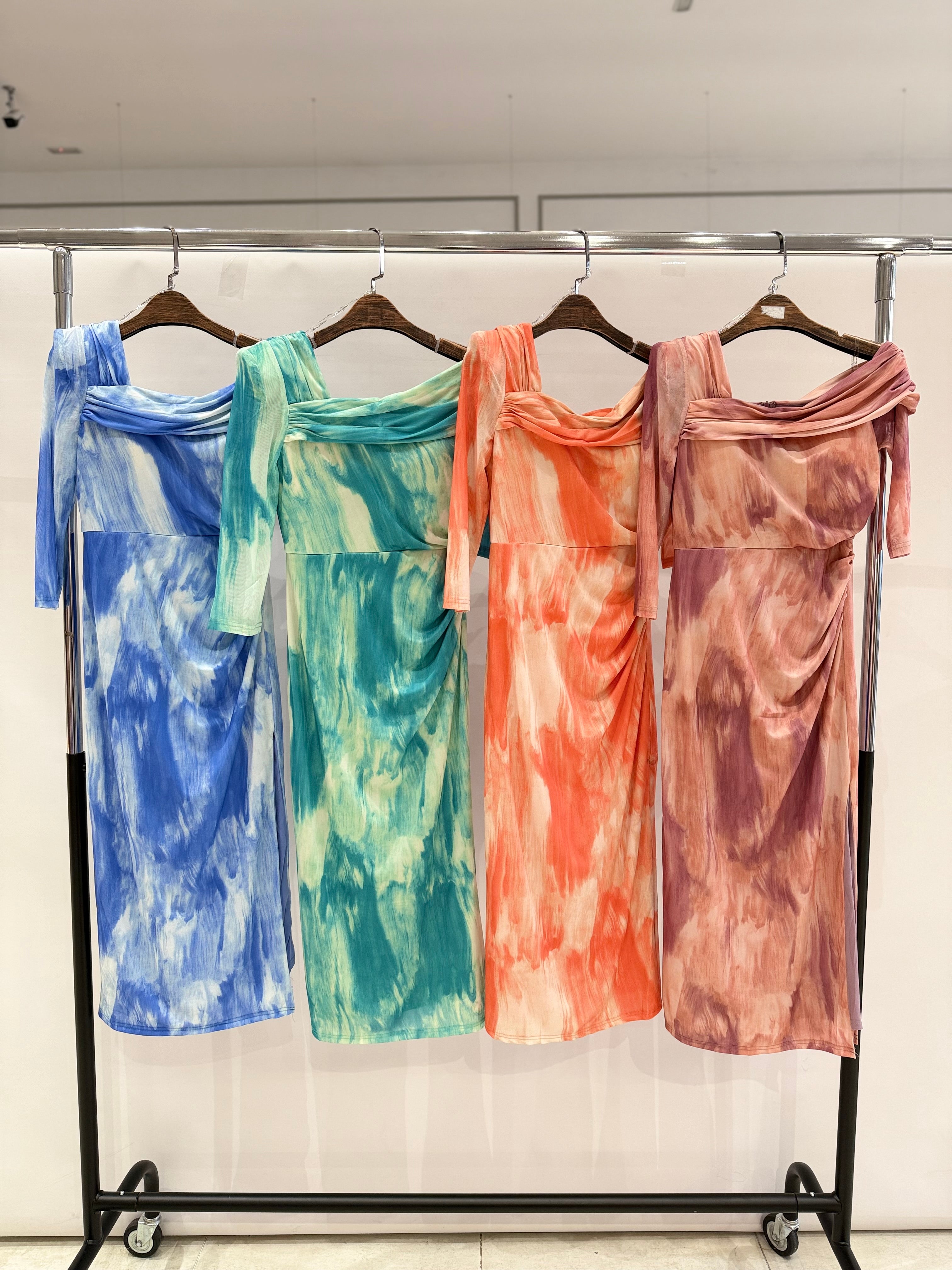 Vestido midi estampado 25241