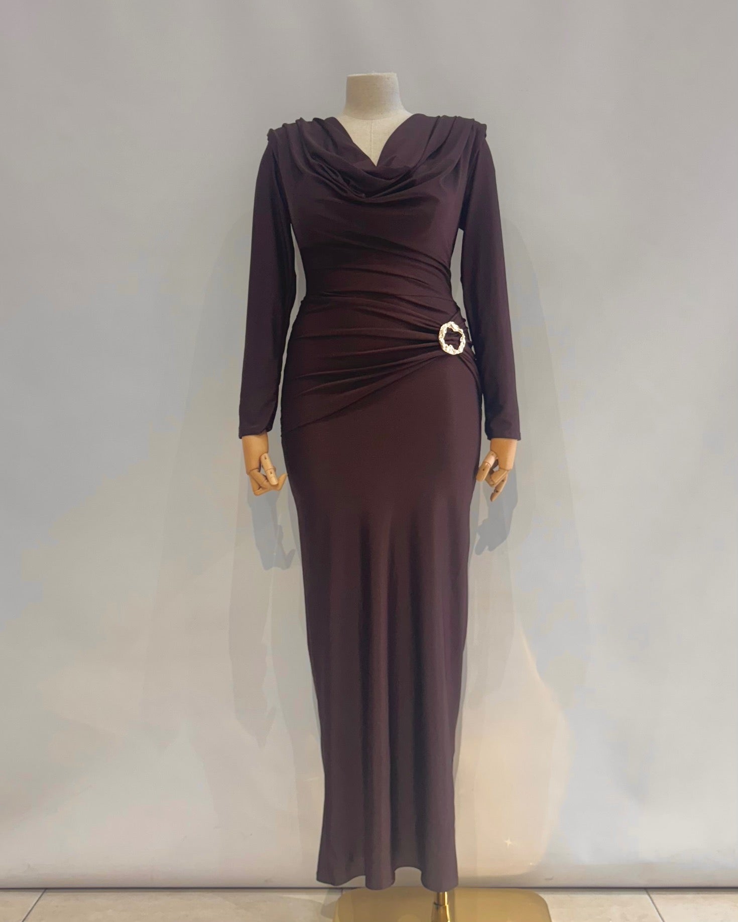 Vestido largo hebilla 25349