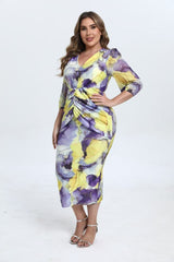 Vestido midi estampado 22380-3