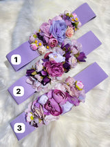 Cinturon goma flores 0008