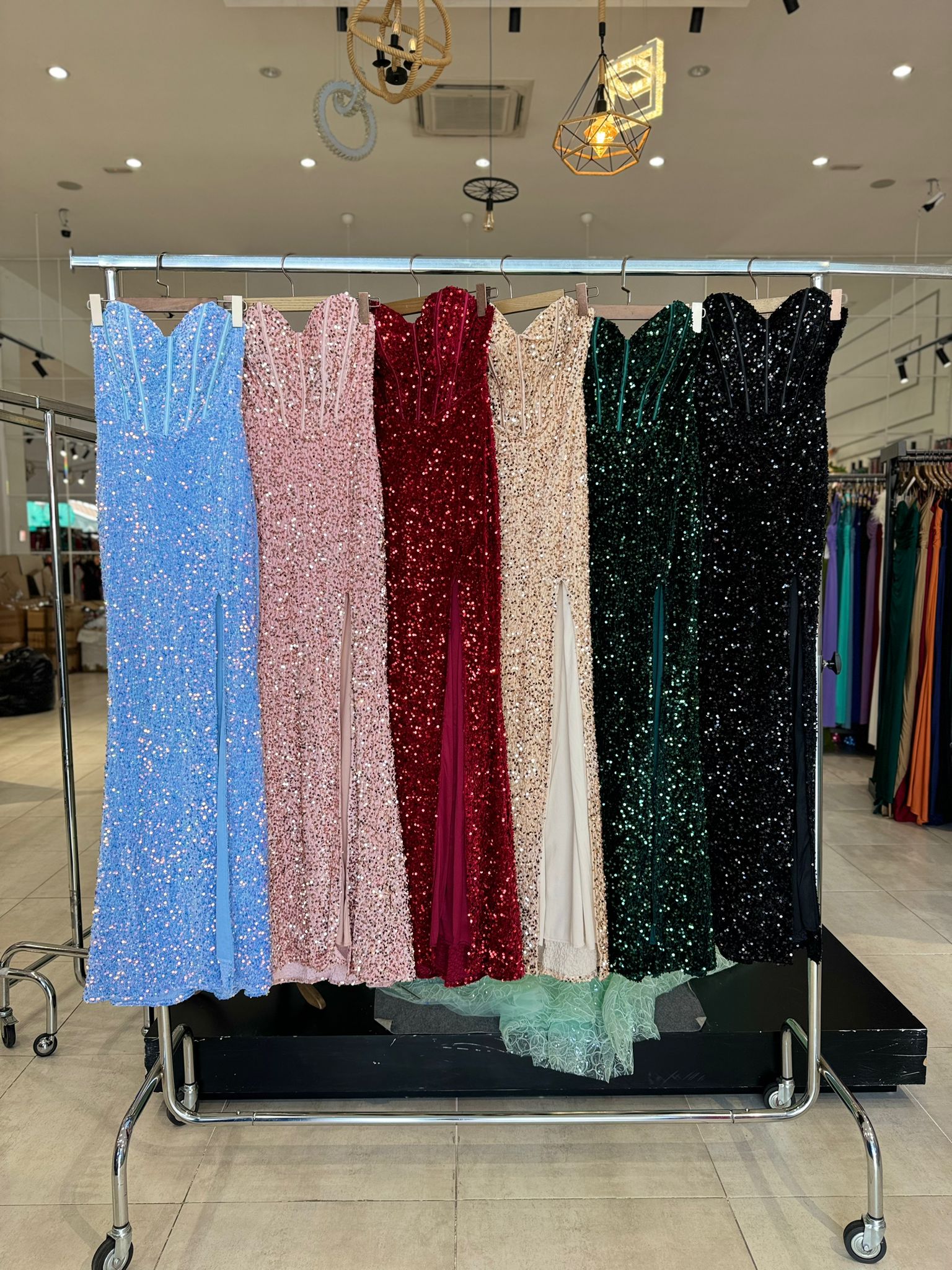Vestido lentejuelas 31155