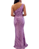Vestido largo con lentejuelas 31215