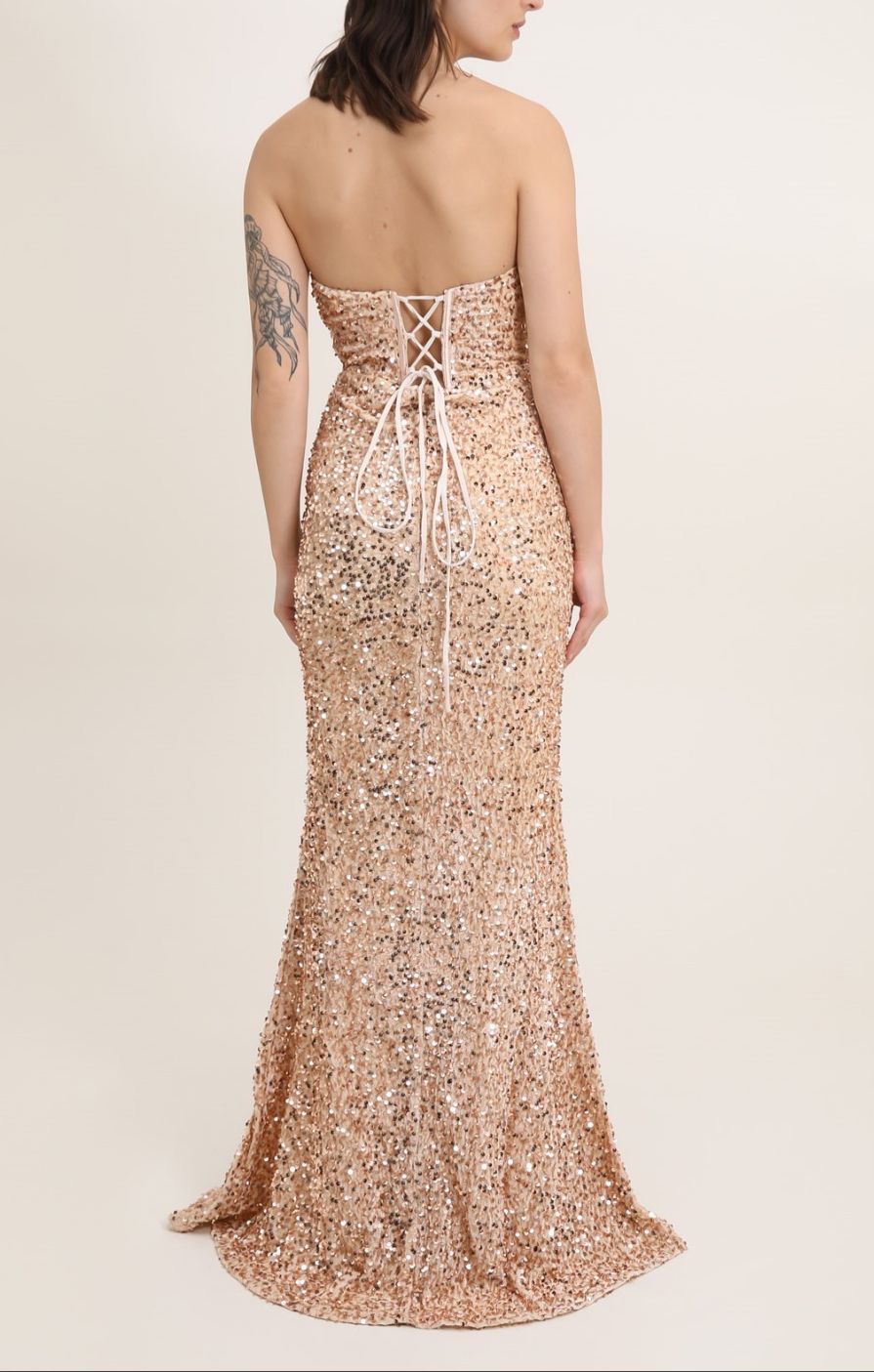 Vestido lentejuelas 31155