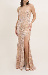Vestido lentejuelas 31155