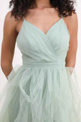 Vestido largo tul R1870