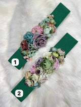 Cinturon goma flores 0008