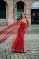 Vestido largo de purputina GP566