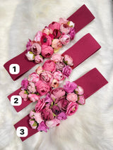 Cinturon goma flores 0008