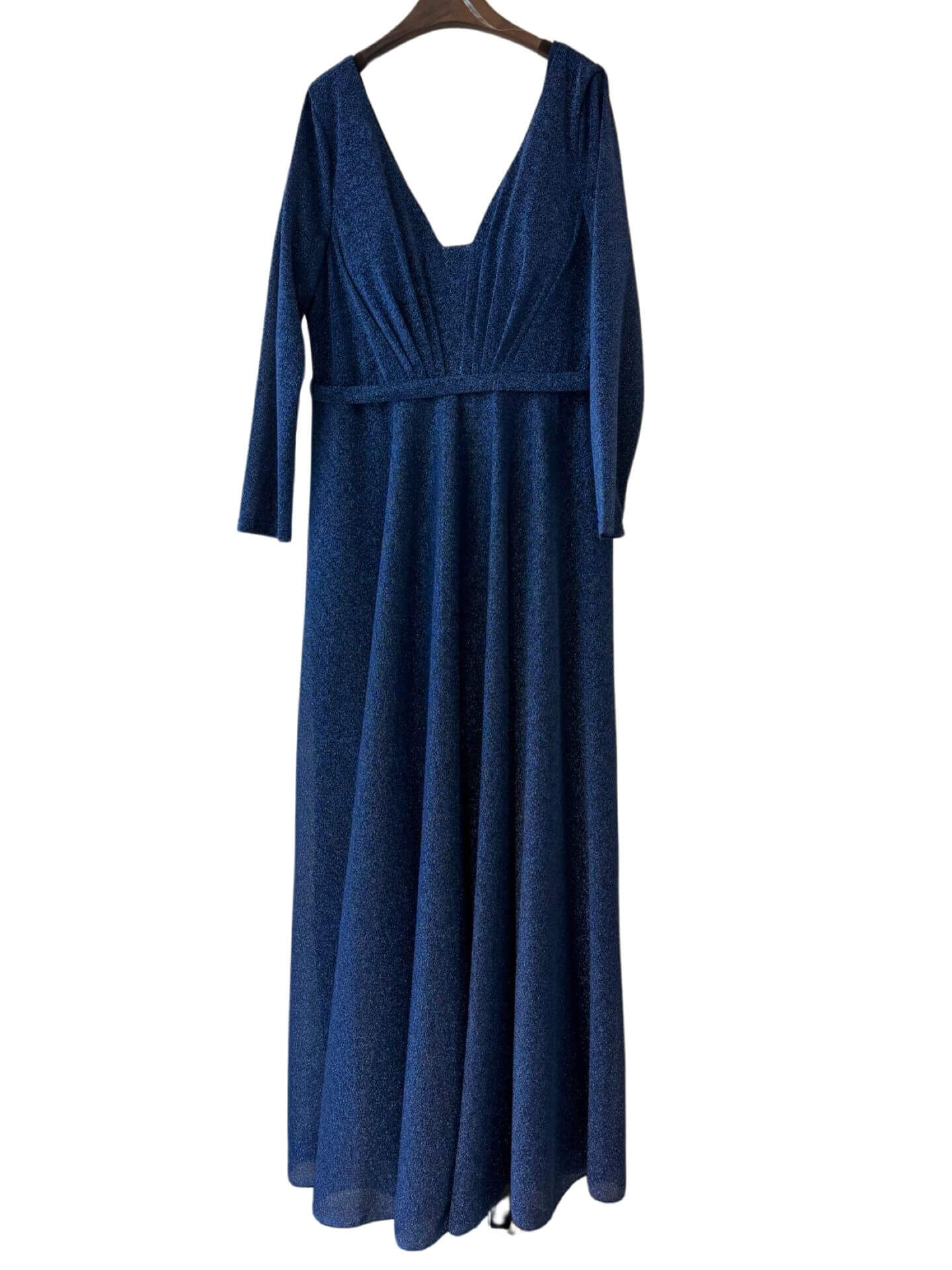 Long dress R1864G TG with sleeve