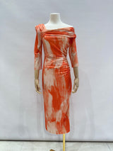 Vestido midi estampado 25241
