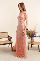 Vestido largo de pedredia 512332
