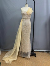 Vestido largo de pedredia 512332
