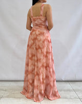 Vestido largo estampado 25130