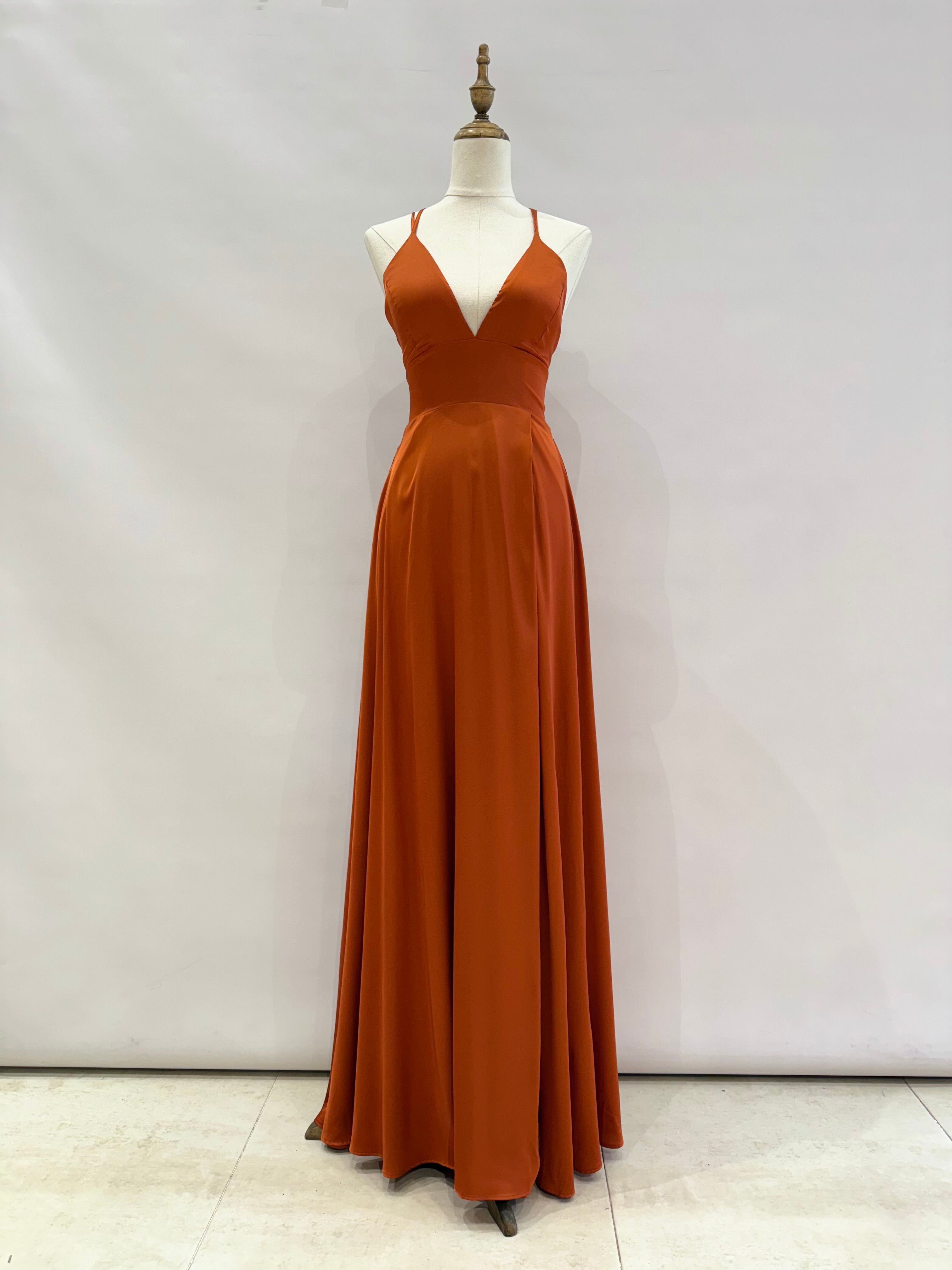 Vestido saten 22389