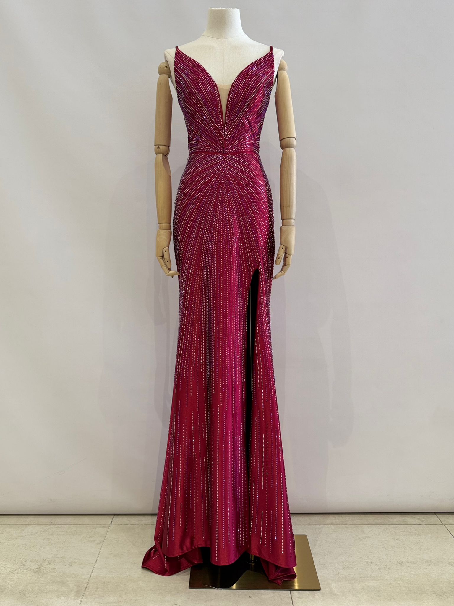 Vestido de pedreria 5801