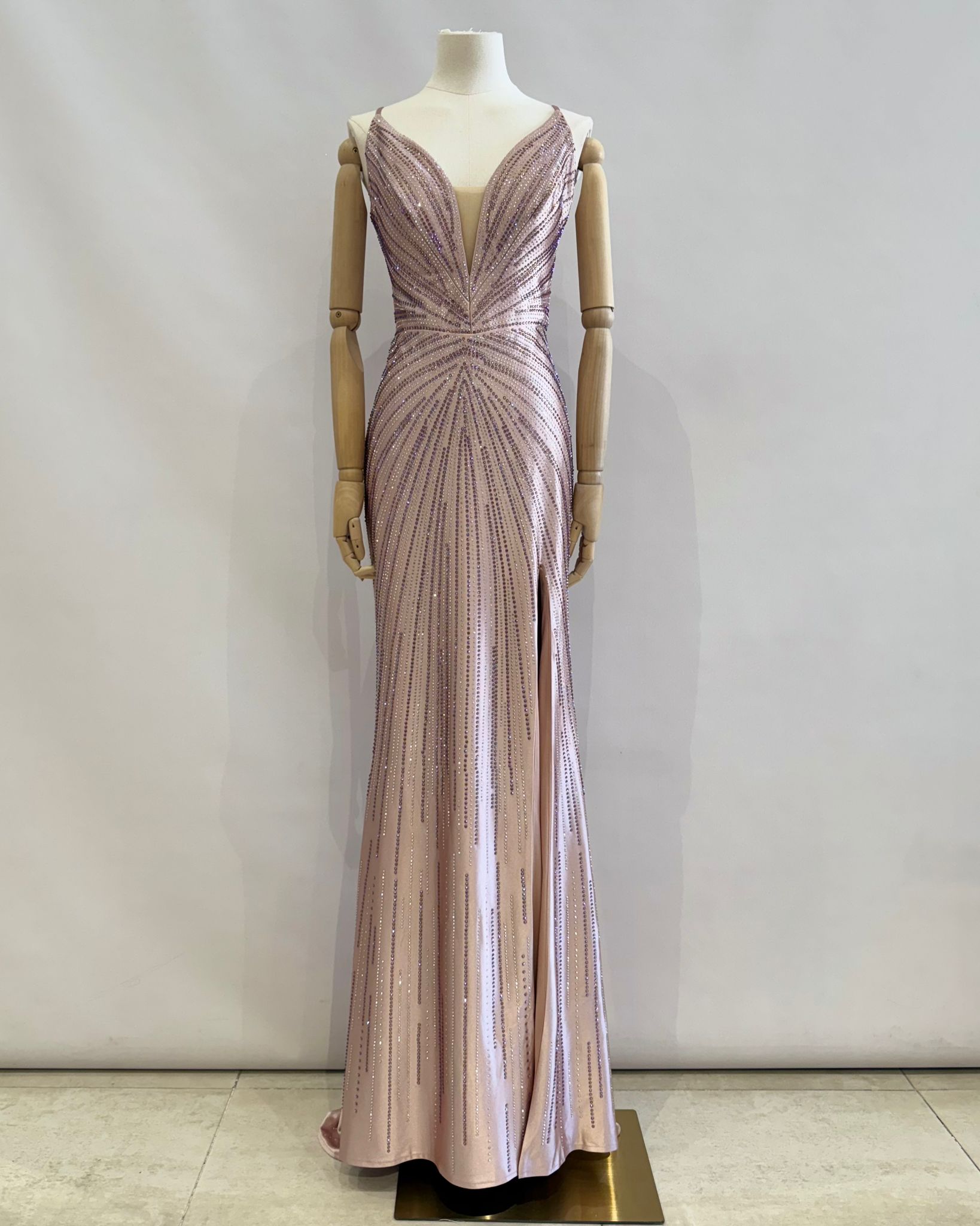 Vestido de pedreria 5801