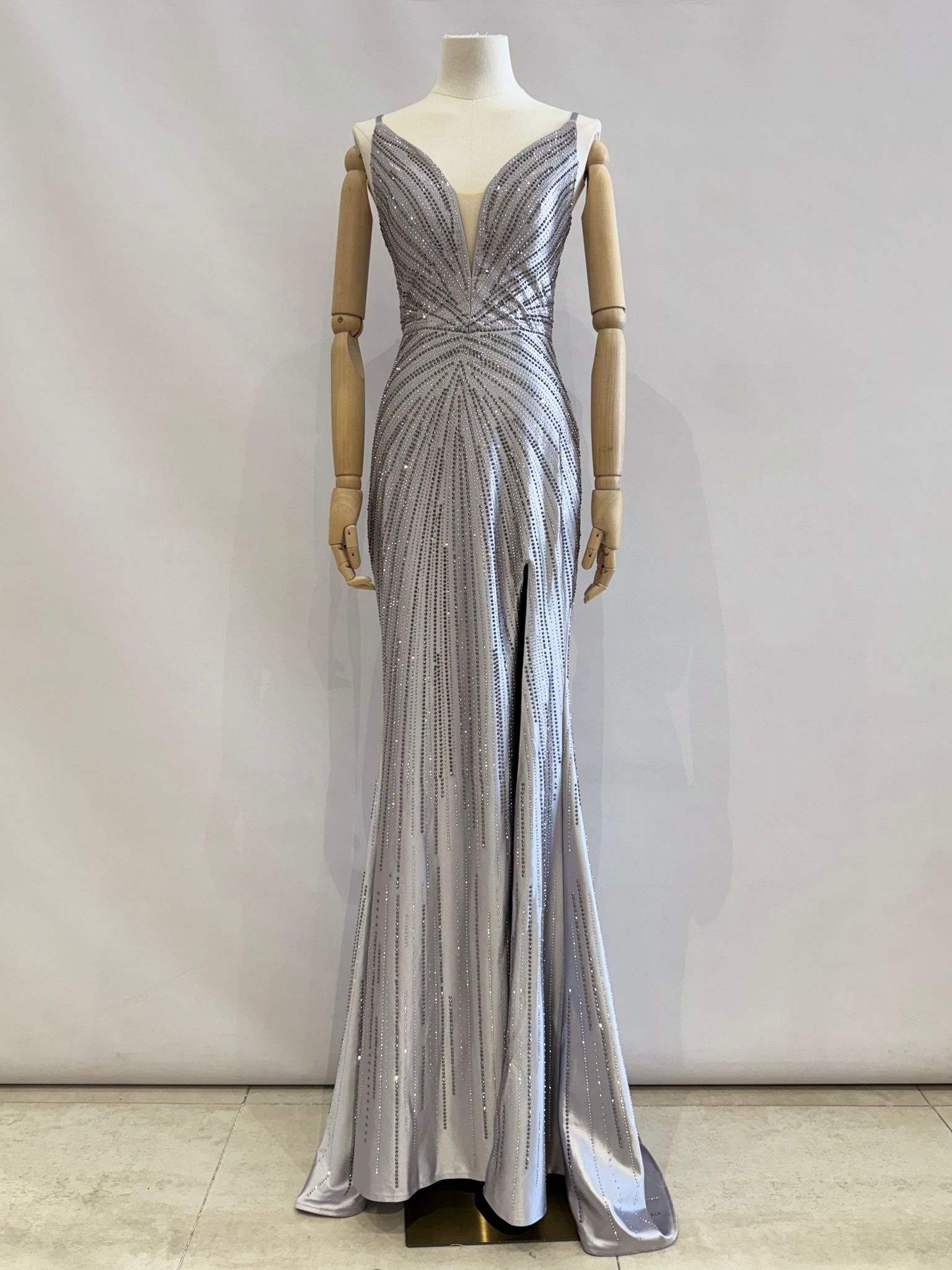 Vestido de pedreria 5801