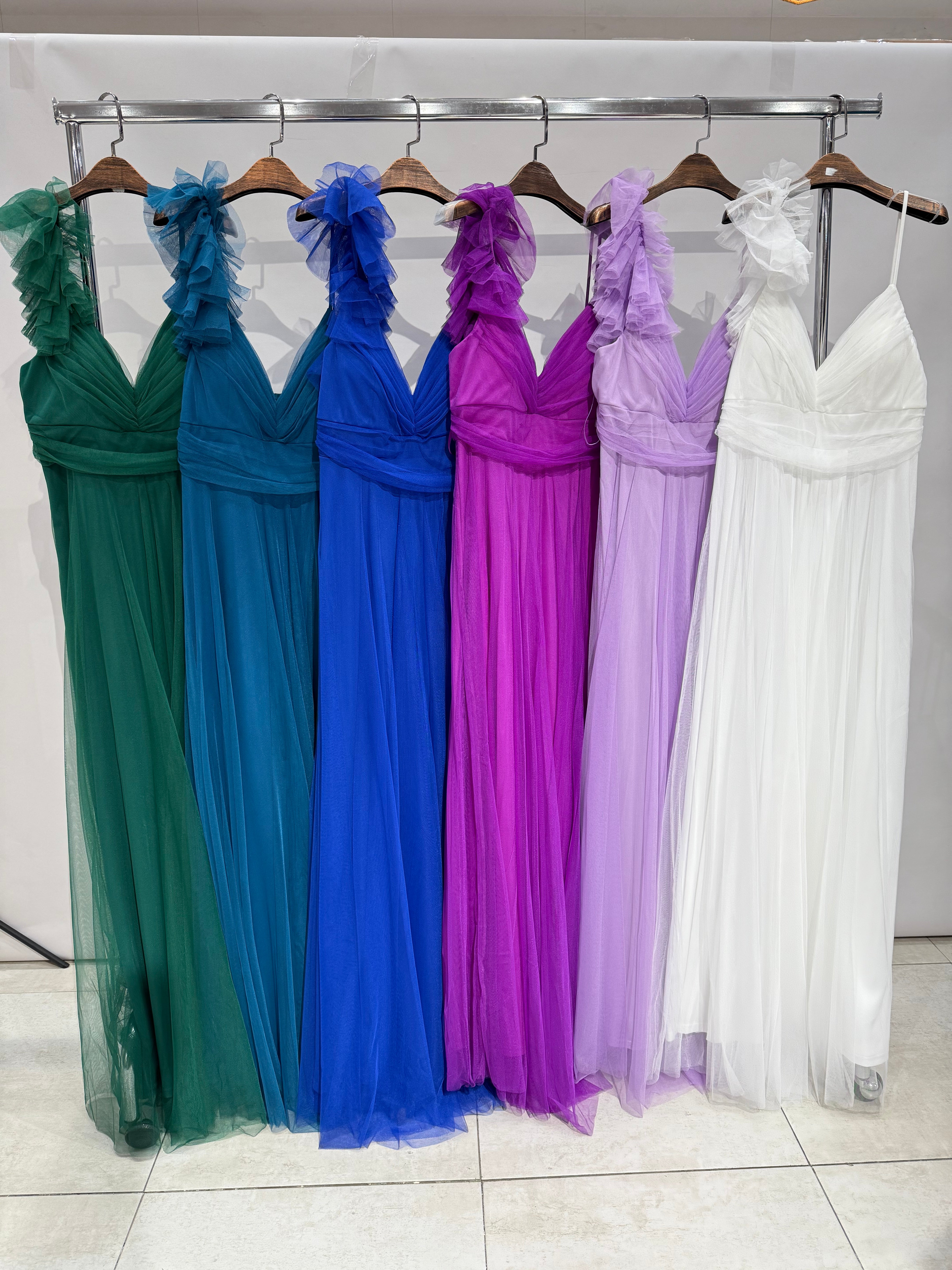 Vestido de tul 7042-1 Tg GOMA