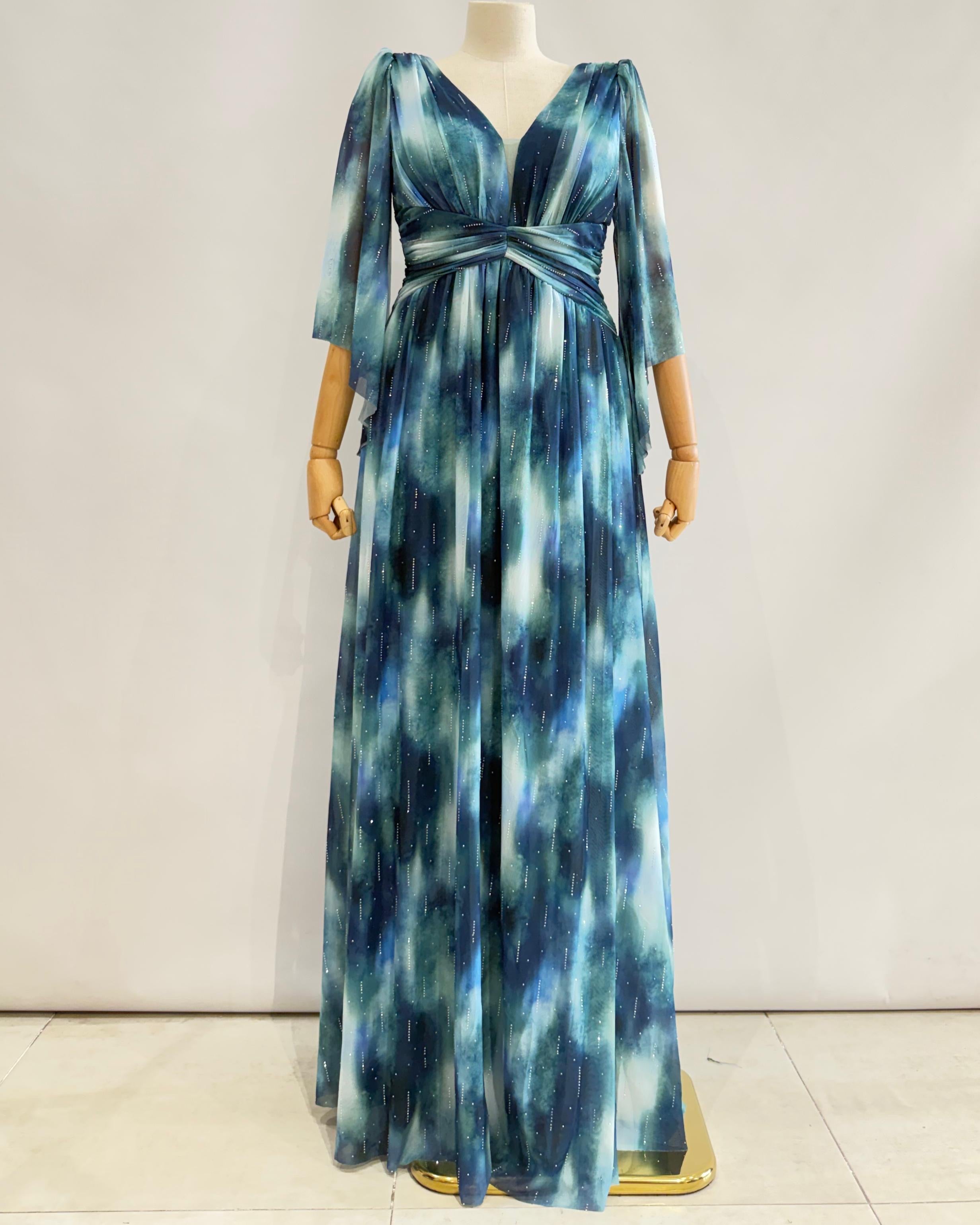 VESTIDO LARGO ESTAMPADO 2537-3 TG