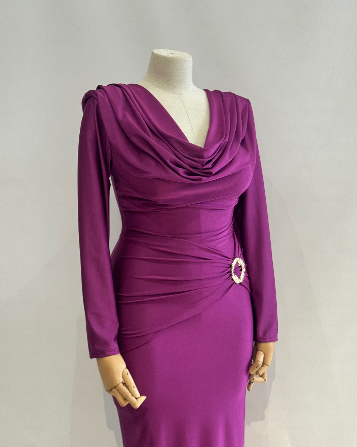 Vestido largo hebilla 25349