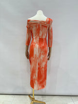 Vestido midi estampado 25241