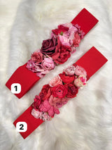 Cinturon goma flores 0008