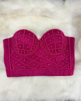 Top corset con perlas TP002