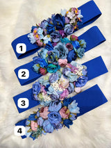 Cinturon goma flores 0008