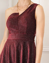 Vestido terciopelo brillo R8276