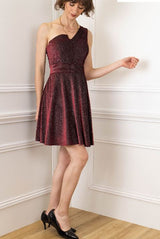 Vestido terciopelo brillo R8276