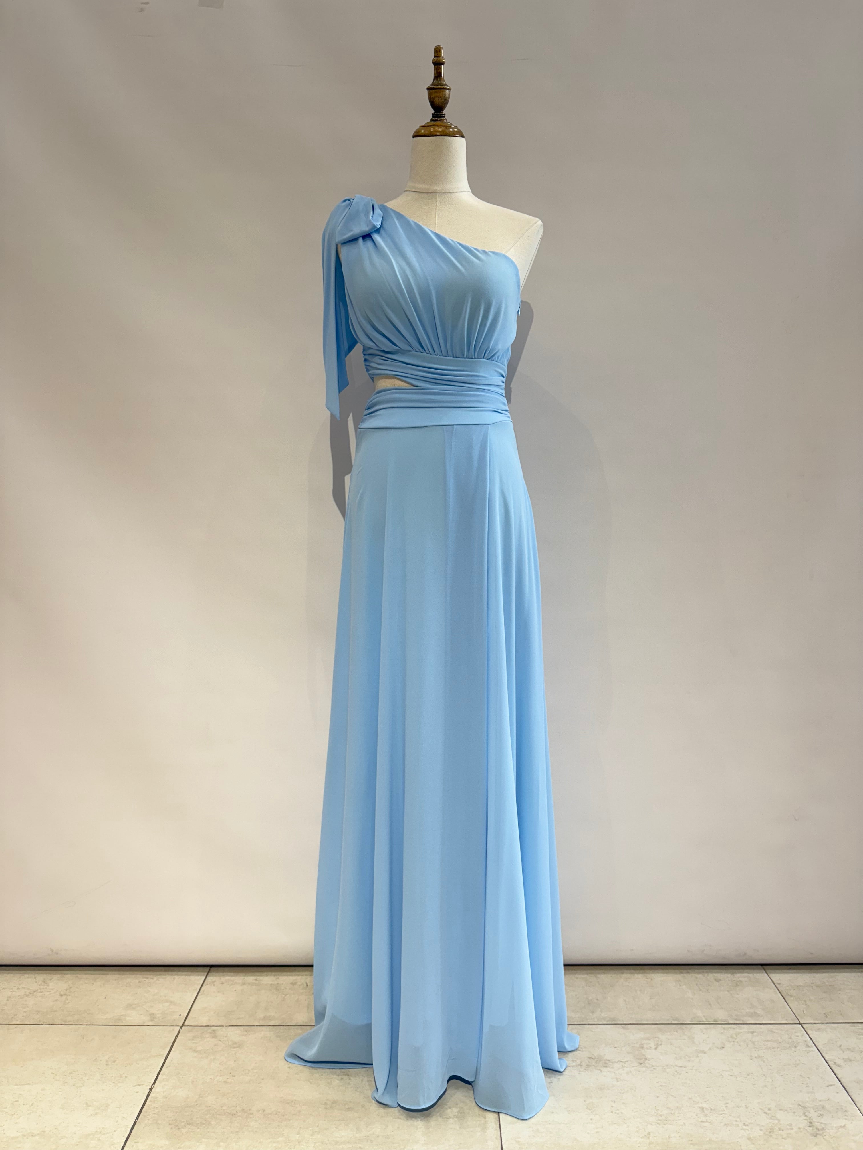 Vestido largo gasa 22393