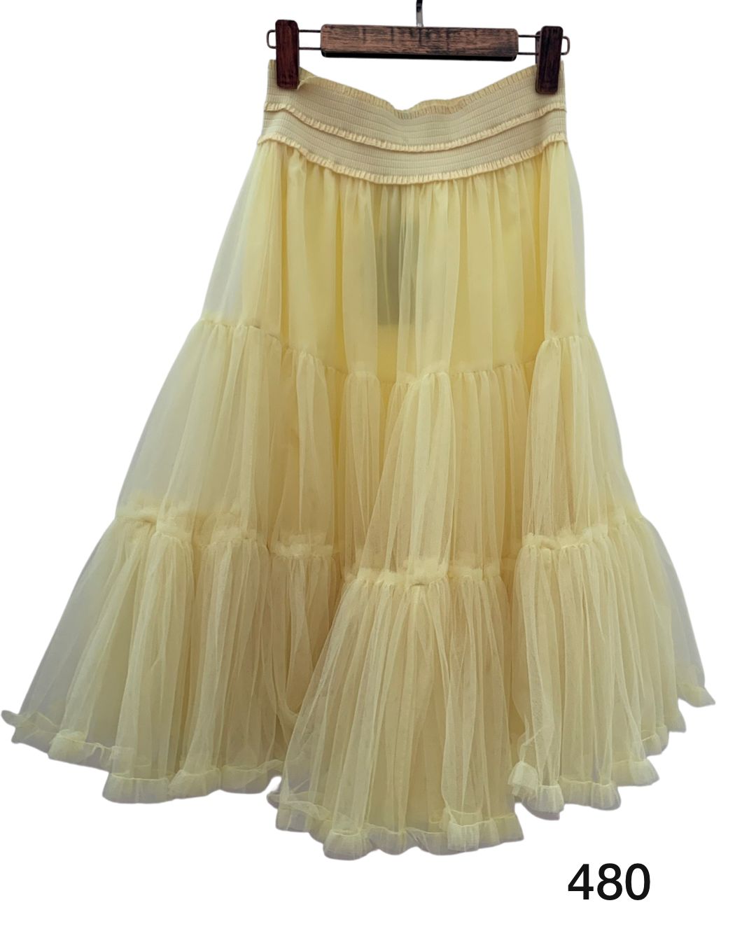 Falda de tul pomposo midi J8751