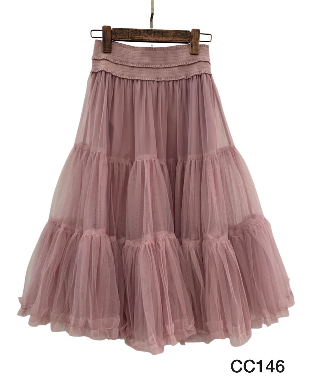 Falda de tul pomposo midi J8751