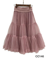 Falda de tul pomposo midi J8751