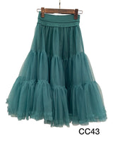 Falda de tul pomposo midi J8751