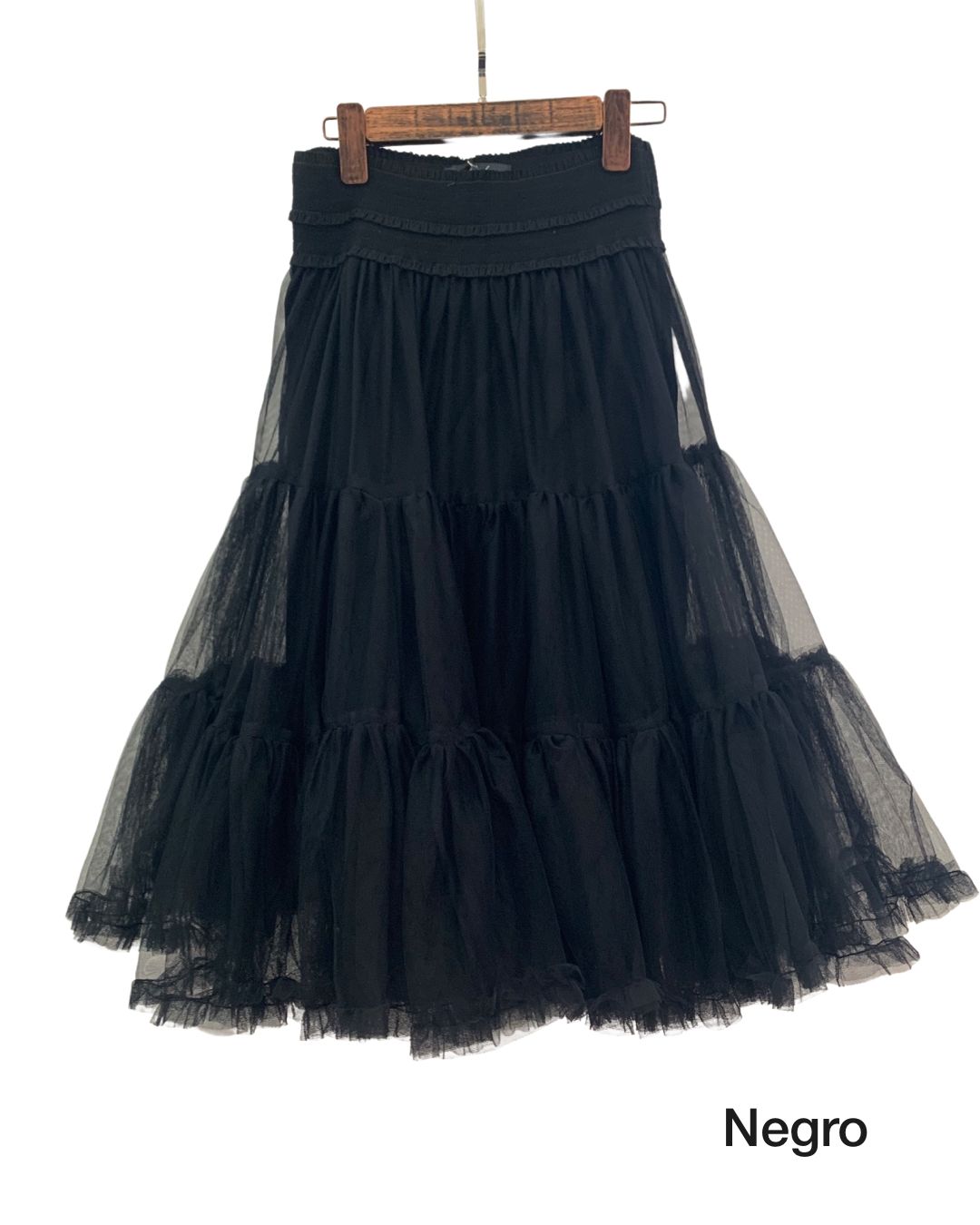 Falda de tul pomposo midi J8751