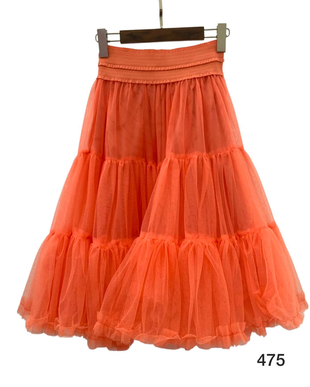Falda de tul pomposo midi J8751