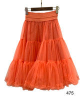Falda de tul pomposo midi J8751