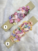 Cinturon goma flores 0008