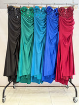Vestido sirena con pedreria 202508