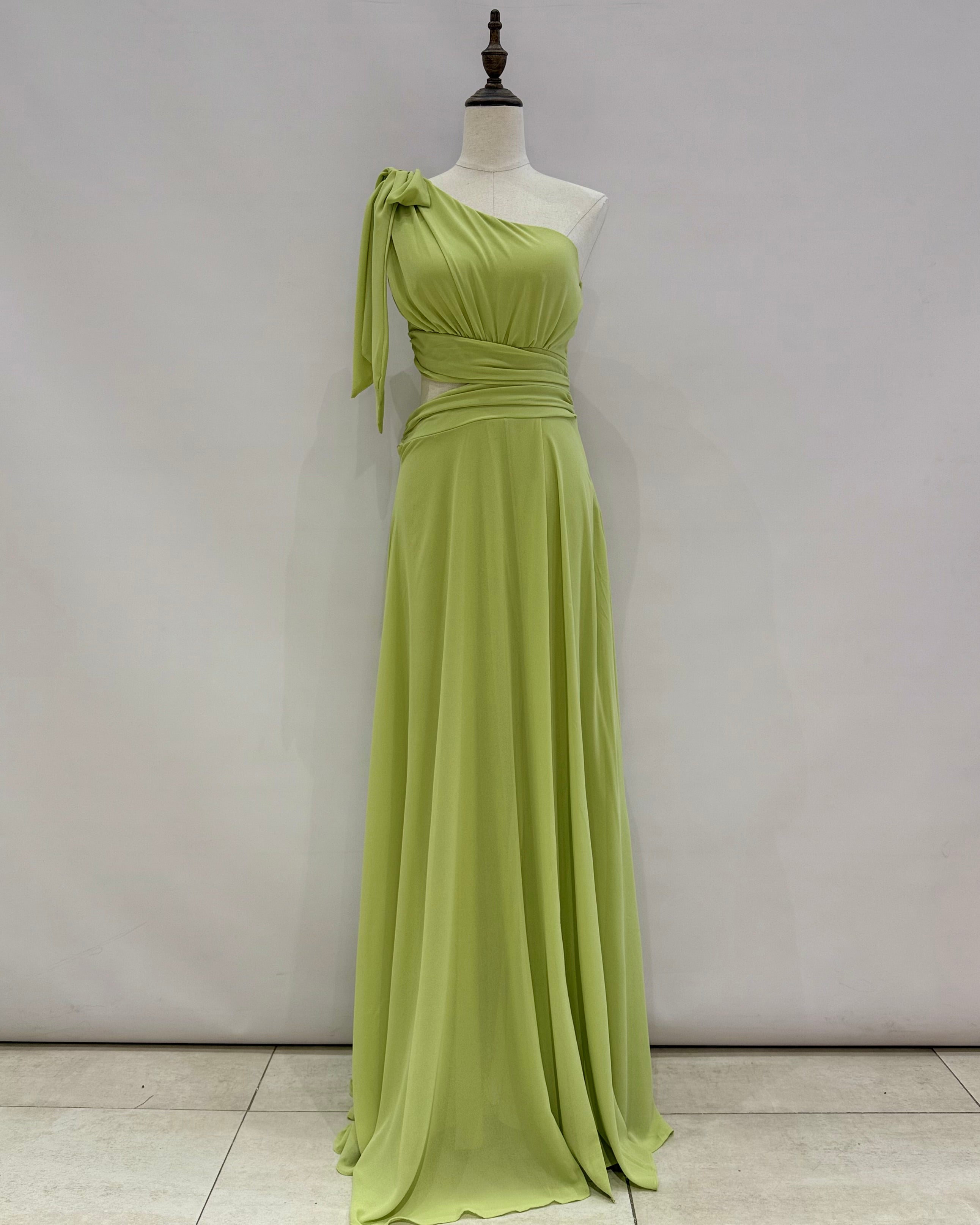 Vestido largo gasa 22393