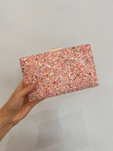Clutch/bolsos piedras doble cara BR4066